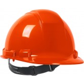Whistler Cap Style Hard Hat with HDPE Shell with 4-Point Textile Suspension and Pin-Lock Adjustment - Bright Orange